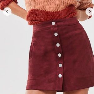 Forever 21 Small Maroon Skirt